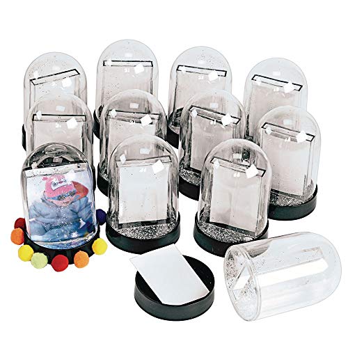Colorations Create Your Own Snow Globe Kids Craft Kit, Set of 12, Create a Keepsake, Ideal Mothers Day or Fathers Day Gift, Birthday or Holiday, Can Colorations