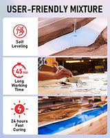 Smallbudi 2 Gallon Crystal Clear Epoxy Resin Kit, High Gloss & Bubbles Free Resin Supplies for Coating and Casting, Molds, Jewelry Making, DIY Art, Smallbudi