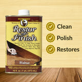 Howard Products RF4016 RF3016 Restor-A-Finish, 16 oz, Walnut, 16 Fl Oz Howard Products