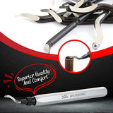 AFA Tooling - Deburring Tool with 10 Extra High Speed Steel Blades - Works on Metal, Resin, PVC Pipes, Copper, Plastic and 3D Printed Edges - AFA Tooling Approved for Automotive