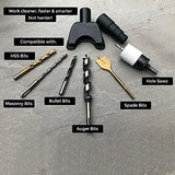 Hand-Free Dust Collector Upgraded Hole Saw Dust Extraction Tool Vacuum Attachment Dust Collector HiYi Powerful Cyclone Vacuum Dust Cleaner Dust Quick HiYi