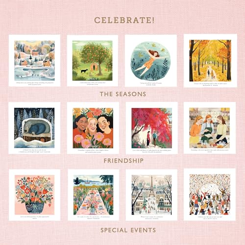 Ultimate Desk Set – Perpetual Desk Calendar + 100 Dual Tip Markers Primrosia