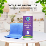 US+ 32oz 100% Pure Mineral Oil - Cutting Board Oil - Food-Grade - USP - Restores & Protects Cutting Boards, Butcher Blocks, Countertops, Steel US+