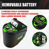 Laser Level,100ft/30m Self-Leveling Laser Level,Green Cross Line Laser,Vertical and horizontal lines,3 Brightness Adjustment,Rotates 360 C&T