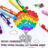 Washable Dot Markers for Kids Toddlers & Preschoolers, 24 Colors Bingo Paint Daubers Marker Kit with Free Activity Book Nicecho