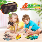 faentwc Dinosaur Toys for Kids 3-12 Year Old 2 in 1 Dinosaurs Painting Kits and Pull Back Cars Toy for Boys 5-7 Arts and Crafts Set for Girl DIY faentwc