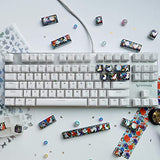 Keycaps Epoxy Resin Casting Molds Set for Mechanical Gaming Keyboard Polymer Clay Crafts 6 Silicone Trays with Key Puller FUNSHOWCASE