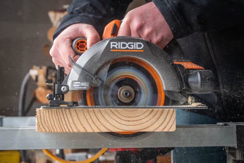 Ridgid 18V SubCompact Brushless Cordless 6 1/2 in. Circular Saw (Tool Only) R8656B - WoodArtSupply