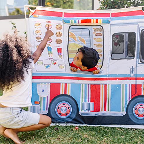 Melissa & Doug Food Truck Play Tent - Role Play Toy Ice Cream Truck Tent For Kids Ages 3+ , 17.5 x 8.5 x 3.7 Melissa & Doug