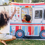 Melissa & Doug Food Truck Play Tent - Role Play Toy Ice Cream Truck Tent For Kids Ages 3+ , 17.5 x 8.5 x 3.7 Melissa & Doug