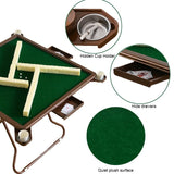 MJTABLE Mahjong Table, 35" Card Tables Folding Square with 4 Cup Holders & 4 Drawers for 4 People, Wear-Resistant Desktop Majiang Table for Poker MJTABLE