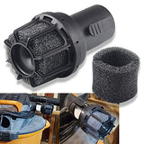 Muffler Diffuser Wet/Dry Vac Attachment (2-1/2 inch) CMXZVBE38660 Compatible with Craftsman Shop Vacuums Diffuser with Replacement Sponge XINKE