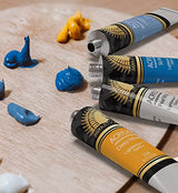 MyArtscape Acrylic Paint Set - 72 x 21ml Tubes with 3 Paint Brushes Art Supplies - Heavy Body Acrylic Paint Ideal Painting Kits for Adults MyArtscape