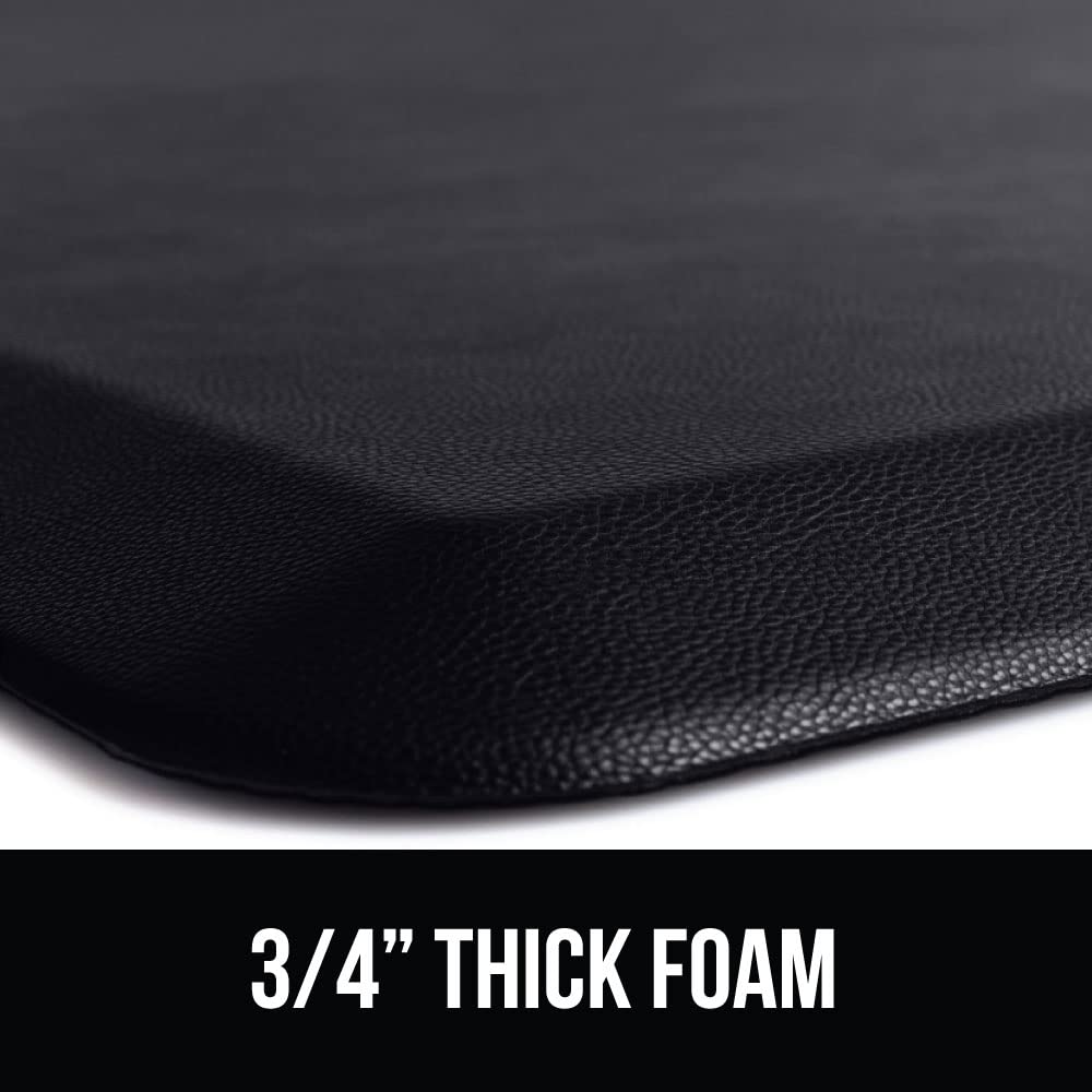 Gorilla Grip Anti Fatigue Cushioned Kitchen Floor Mats, Thick Ergonomic Standing Office Desk Mat, Waterproof Scratch Resistant Pebbled Topside, - WoodArtSupply