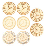 Unfinished Wood Clock，Wooden Cutouts Crafts Circles Natural Rounds Slice Blank Pieces Plaque Sign Discs for DIY Christmas Decoration Painting Joyzan