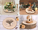 Large Wood Slices 4 Pcs 12-14 Inches Wood Rounds Natural Wood Slices for Centerpieces/Display/Crafts/Painting/Table Decor/Wood Burning/DIY ShineZoom