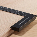 Woodraphic Precision Square 200mm Guaranteed T Measurements Ruler for Measuring and Marking Woodworking Carpenters - Aluminum Steel Framing Woodraphic