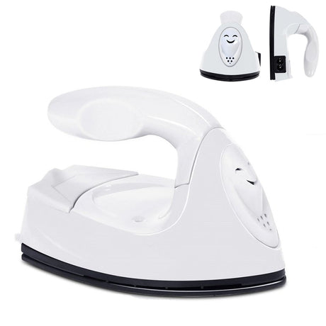 GoLashFun Mini Craft Iron Machine,White Small Electric Heat Press Iron Portable Handy Travel for Heating Transfer Vinyl Projects,Clothes Shoes Bags GoLashFun