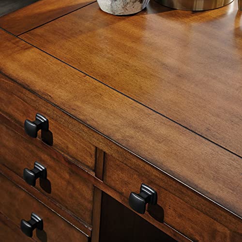 Tahoe Aged Maple Executive Pedestal Desk by Home Styles, 5412-18 - WoodArtSupply