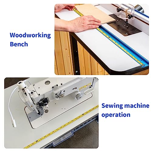 Steel Self-Adhesive Measuring Tape, Imperial and Metric Scale Ruler Sticker, 78-Inch Left to Right Reading Tape Measure Sticker for Workbench, - WoodArtSupply