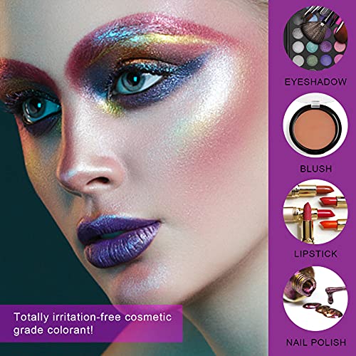 Mica Powder - 30 Pearlescent Epoxy Resin Color Pigments Set- Natural Cosmetic Grade Pigment for Soap Dye, Lip Gloss, Nail Polish, Makeup, Epoxy SigWong