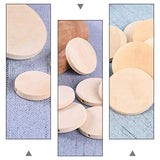Holibanna 50pcs Wood Earring Ingredients Wood Earrings Round Wooden Discs DIY Earrings Wood Ear Drop Stud Wooden Earring Pendant Circle Earrings Holibanna