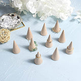 AUEAR, 10 Pack Wood Cone Ring Holder Finger Jewelry Display Stand DIY Craft Wooden Cone (Natural, Vertical Shaped) AUEAR