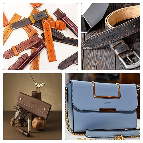 38 PCS Leather Stamping Tools, Leather Stamping Kit with 36pcs Letters and Numbers, Rubber Hammer, Leather Punch Tools, Leather Stamp Set Leather ZMAAGG