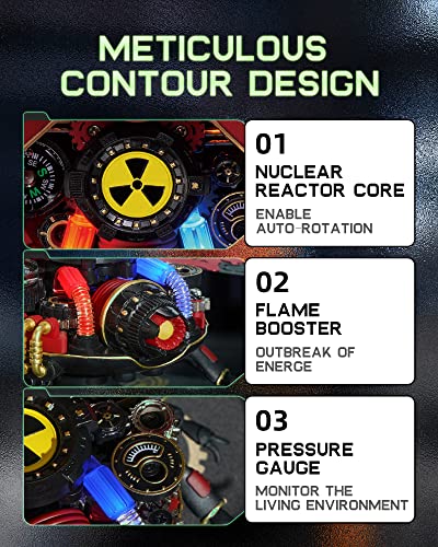 ROKR Metal Building Kits for Adults-Plastic Model Craft Kits-3D Metal Puzzles for Adults and Kids-Scout Beetle Model Building Set-Hobbies Gifts for ROKR