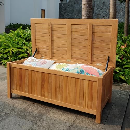 Cambridge-Casual AM-370218T Arie Storage Box, Natural Teak Cambridge Casual