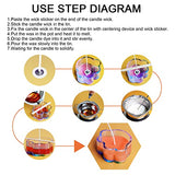 Candle Dye - 24 Colors Liquid Candle Making Dye for DIY candle making supplies Kit, Food Grade Ingredients Oil-Based Candle Coloring for Soy Wax Sig Wong