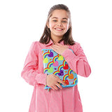 GirlZone Rainbow Jumbo Arts and Crafts Filled Stationery Pencil Case for Girls, Great Gift for Girls GirlZone