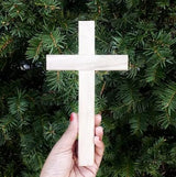 Factory Direct Craft Package of 6 Unfinished Wood Wall Crosses for VBS, Scouts and Bible School Projects Factory Direct Craft