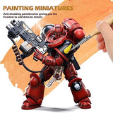 Miniature Paint Brushes,10pcs Micro Detail Paint Brush Set，Small Thin Paintbrush for Acrylic, Watercolor, Oil, Craft, Models, Warhammer 40k Line golden maple