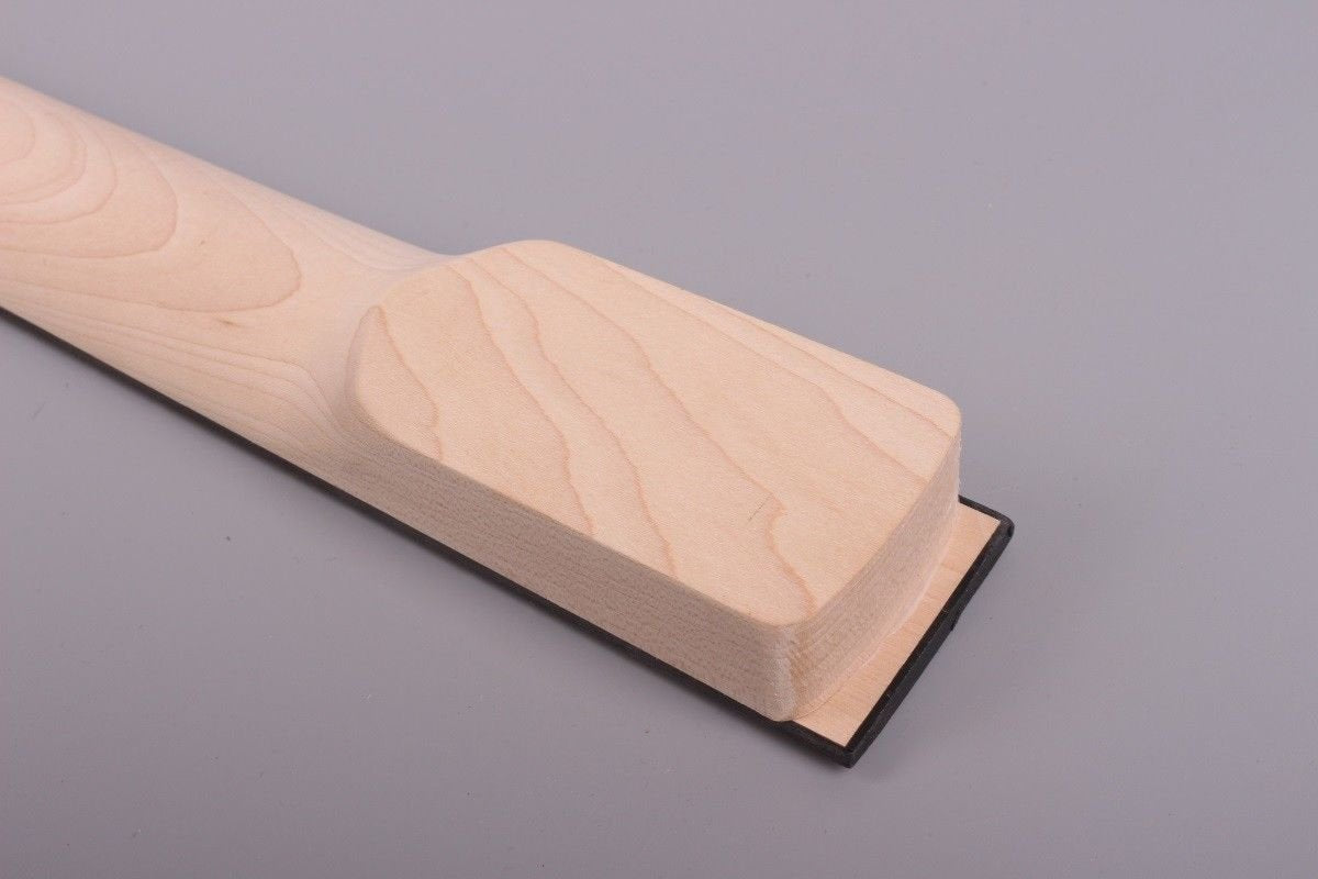 Yinfente Unfinished Electric Guitar Neck Replacement 24 Fret 25.5 Inch Maple Wood Fretboard Binding Headstock yinfente