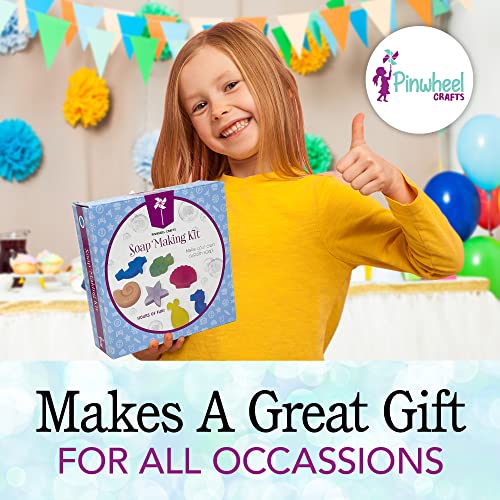 Pinwheel Crafts Soap Making Kit for Kids - Make Your Own Soap Science Kits for Kids -DIY Soap Making Supplies - Science Kits for Kids 4-6 and Up, Pinwheel Crafts