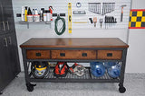 Duramax Rolling Workbench Furniture 72 in. x 24 in. with 3 Drawers, for Home, Garage, Workshop DURAMAX