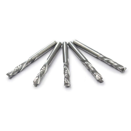 OSCARBIDE Up & Down Cut Carbide End Mills 1/8 Inch Shank 3.175x17mm CNC Spiral Router Bits 2 Flutes Milling Cutter for Engraving Milling 3D OSCARBIDE