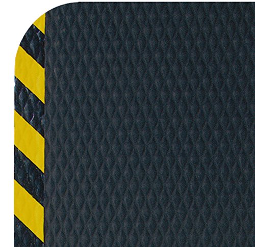 American Floor Mats Hog Heaven Premium 7/8" Black & Yellow Border 3' x 5' Nitrile Backed Anti-Fatigue Comfort Mat American Floor Mats