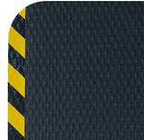 American Floor Mats Hog Heaven Premium 7/8" Black & Yellow Border 3' x 5' Nitrile Backed Anti-Fatigue Comfort Mat American Floor Mats