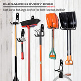Garage Tool Storage Wall Hook Assortment Set: 15PCS Heavy Duty Large Hanger Garden Tool Organizer Ladder Bike Rack Yard Tool Holder Shed Shovel Metal SEDY