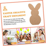 BESPORTBLE Easter Bunny Easter Wood Embellishments Easter Unfinished Wood Cutout Unfinished Wood Rabbit Cutouts Arts and Crafts for Kids Room BESPORTBLE
