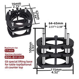 Router Lifting Platform, 4 Jaw Metal Milling Table Lift System Router Table Lifting System Base for 64-66mm Diameter Motors Luqeeg
