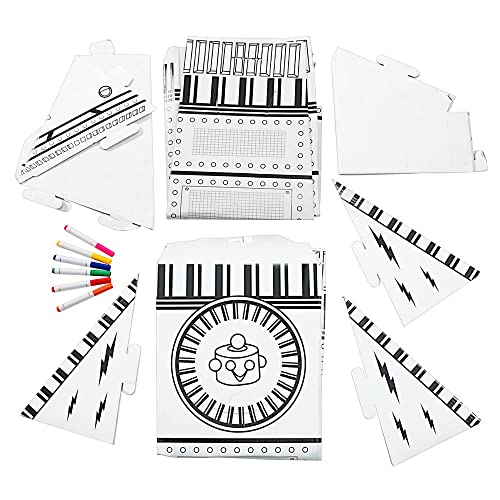 Colorations Decorate Your Own Rocket Art Craft Kit, Colorations