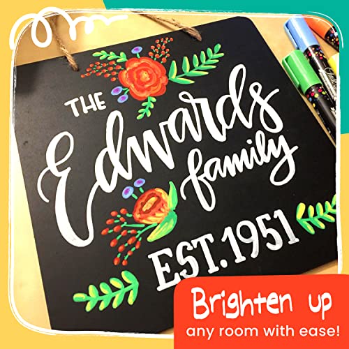 Chalkola Liquid Chalk Markers Erasable (10 Pack) w/Gold & Silver - Washable Paint Chalk Pens for Chalkboard Signs, Blackboard, Car Window, Bistro, Chalkola