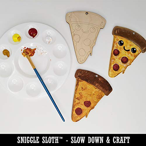 Fun Cup of Tea Coffee with Heart Unfinished Craft Wood Holiday Christmas Tree DIY Pre-Drilled Ornament Sniggle Sloth