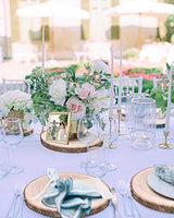 Wood Slices 4 Pcs 9.8-12Inch Large Wood Rounds Unfinished Wood Circles Natural Wood Slices for Centerpieces/Table BeNiNat