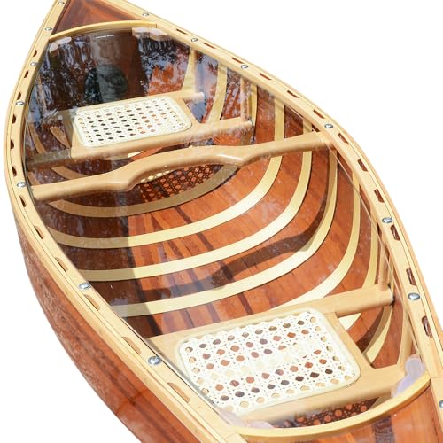 Wooden Boat USA Wooden, 5-Feet Canoe Table, Brown Wooden Boat USA