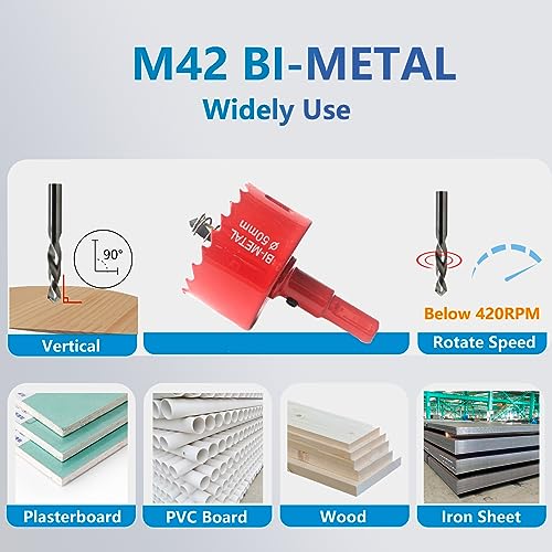 Bicafa 6-Pack Desk Grommet 50mm (2 inch) Wire Cord Cable Desk Hole Cover with Bi-Metal Hole Saw Kit and Cord Wire Wrap Coiled Tube Sleeve Bicafa