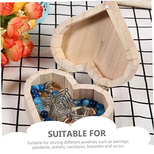 ABOOFAN 4pcs Earrings Coin Case Jewelry Organizer Tray Engagement Ring Bracelets Storage Boxes Ring Chest Organizer Decorative Jewelry Case Ring Case ABOOFAN